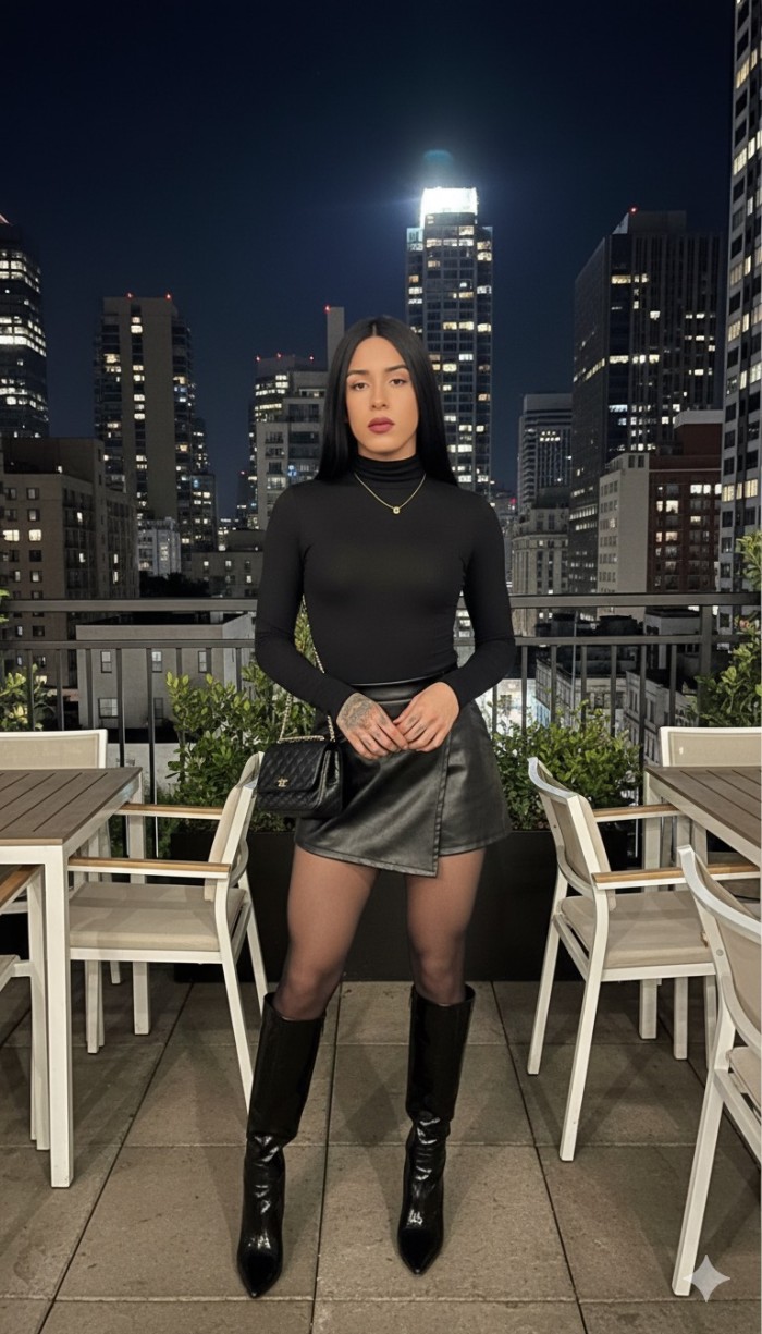 Carta 20cm de polla Niña Trans Colombiana