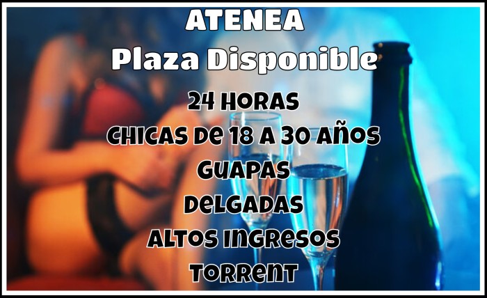 ATENEA BUSCA CHICAS AMBICIOSAS Y TRABAJADORAS