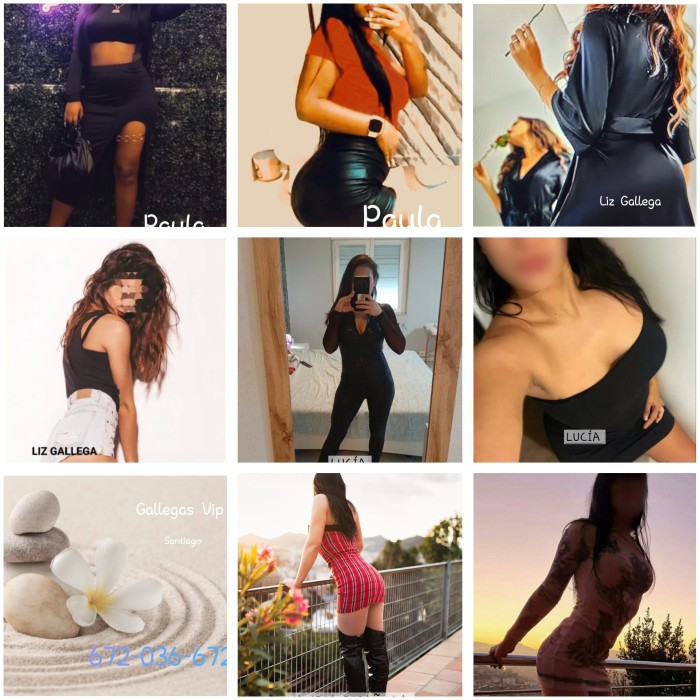 4 amigas en centro de Santiago , gallegas y brasil