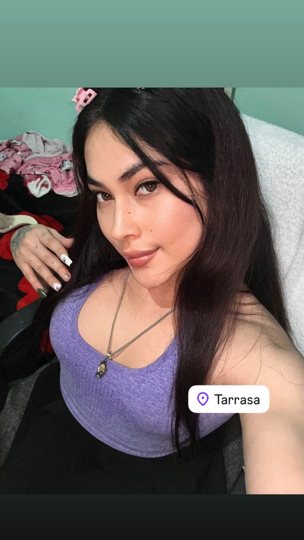 Novedad Andrea joven y hermosa trans femenina