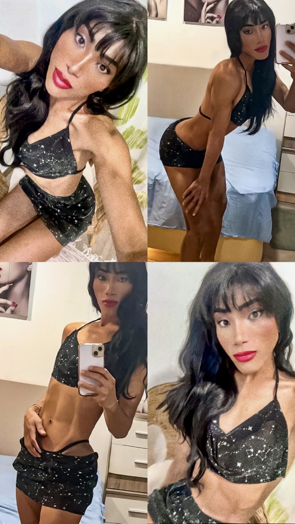 Trans Fiestera en Fuenlabrada, 24hrs entregada complaciente mamada salivada