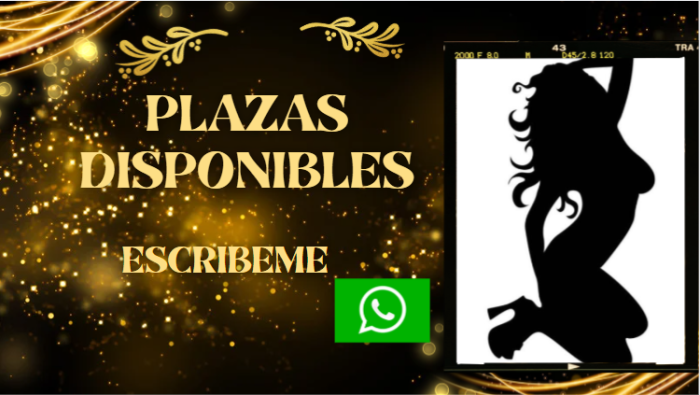 PLAZA DISPONIBLE, ESCRIBEME…