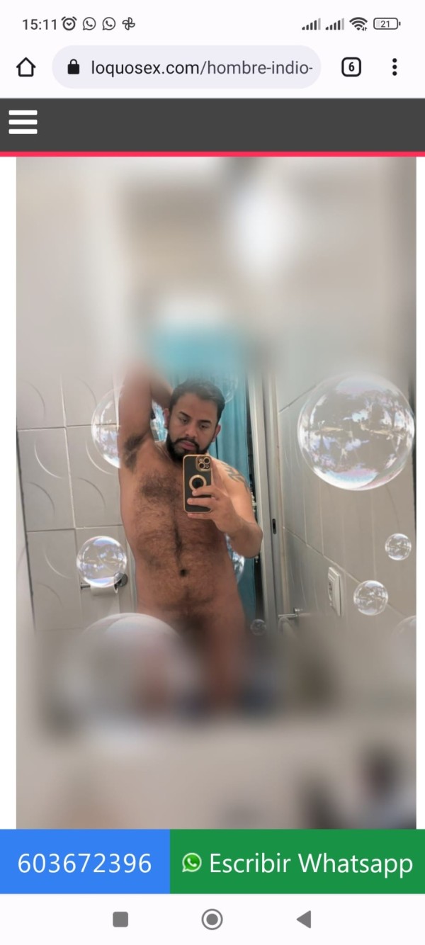 Hombre indio masajista