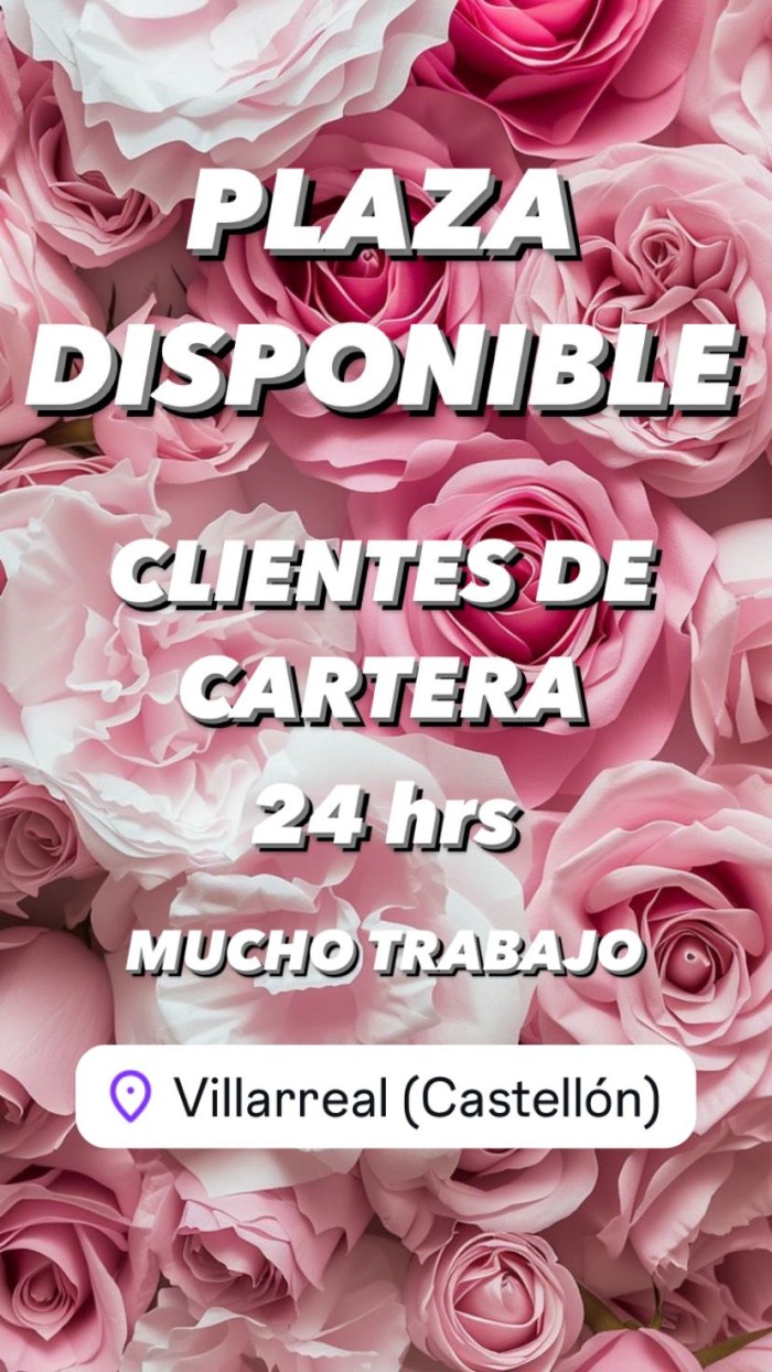 PLAZA DISPONIBLE 24hrs