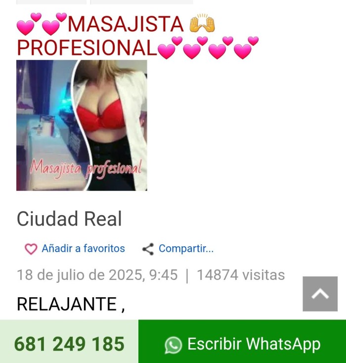 ☆681☆249♡185☆ Masajista ☆profesional en camilla♡♡