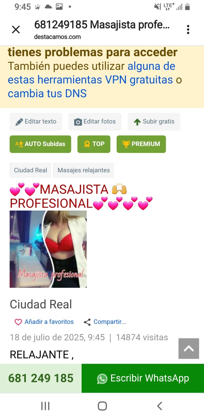 ☆681☆249♡185☆ Masajista ☆profesional en camilla♡♡