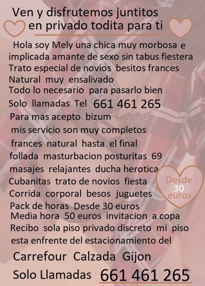 ven y disfrutemos juntitos en privado