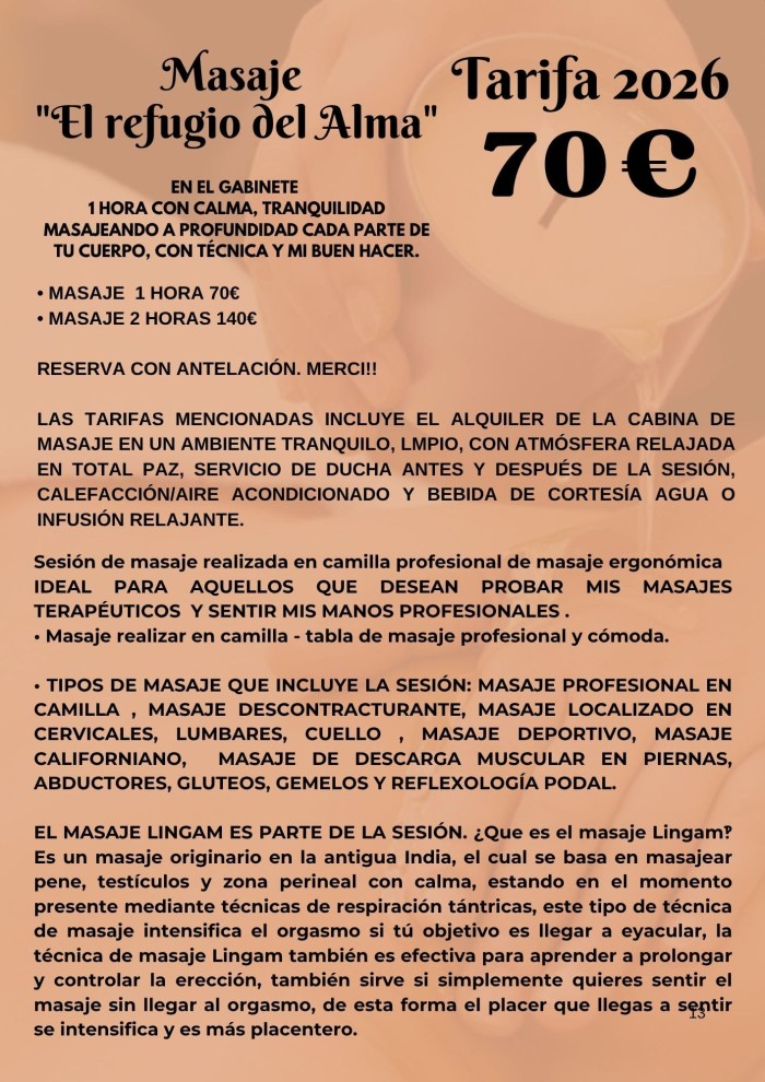 El arte del tacto Masaje Lingam Tántrico