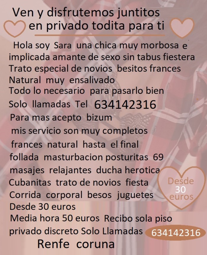 Renfe  Coruna   ven y disfrutemos juntitos en privado todita para tí