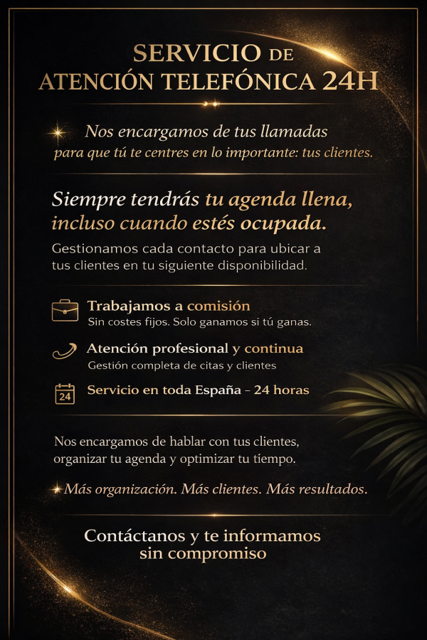 Telefonista 24 horas toda España