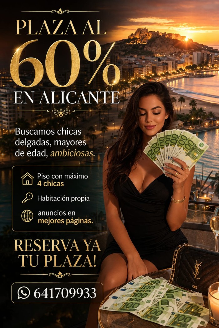PLAZAS AL 60% PARA CHICAS DELGADAS EN ALICANTE