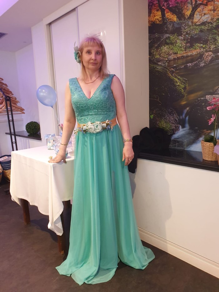 Gallegiña rubia pequeña 1,53manejable