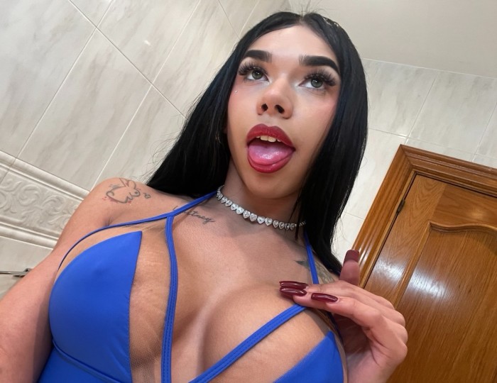Hermosa y ardiente trans