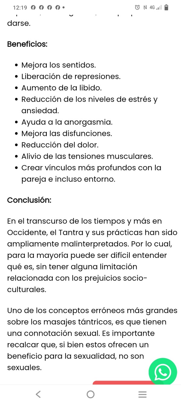 Masaje Tántrico por Terapeuta holística