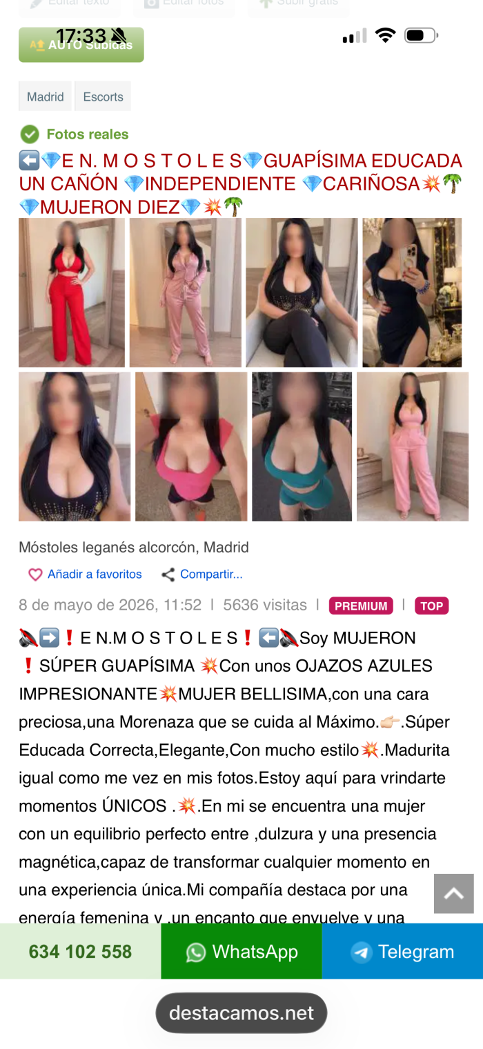 🩶EN.MÓSTOLES🩶INDEPENDIENTE ÚNICA REAL ESPAÑOLA