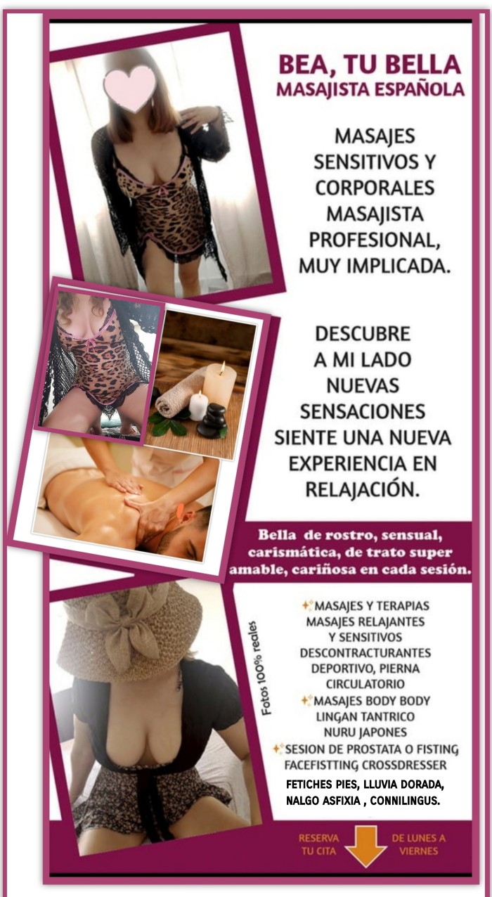 Española masoterapeuta,Tú masajista sensitiva