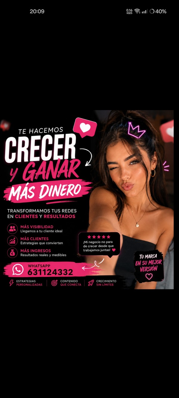 Isabel publicista telefonista aumenta tus clientes