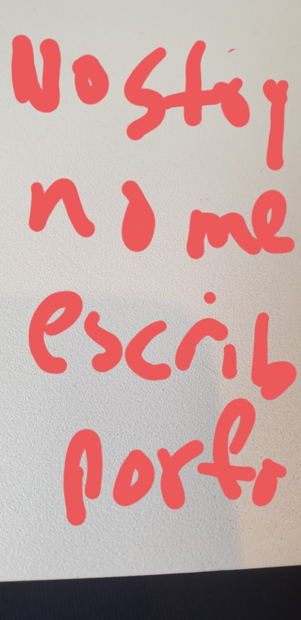 No estoy disponible no me escribes ni me llama