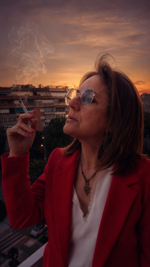 Débora madura, guapa y muy elegante.