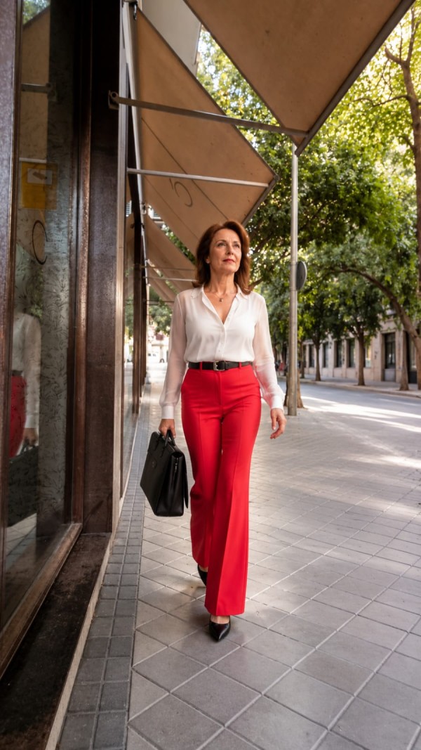 Débora madura, guapa y muy elegante.