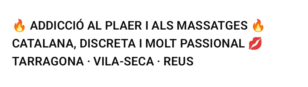 PLAER, RELAX I MOLT BON TRACTE REUS TARRAGONA VILASECA