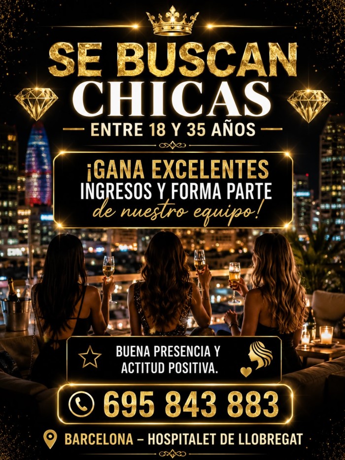 SE BUSCAN CHICAS CON ACTITUD Y CARISMA EXCELENTE
