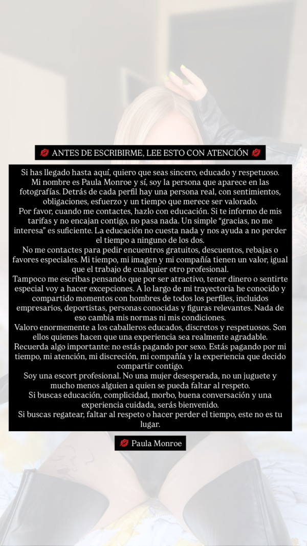 LEE ABAJO ! BENIDORM ,  LA AUTÉNTICA PAULA MONROE ! NO ÁRABES