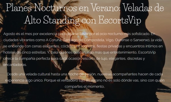 Agencia de Escorts de alto Standing