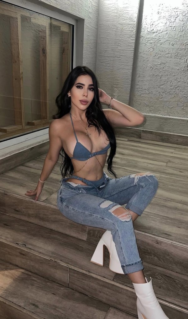 Hermosa latina soñada de cuerpo exótico