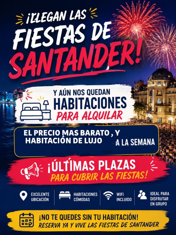 Plaza y habitaciones VIP EN SANTANDER