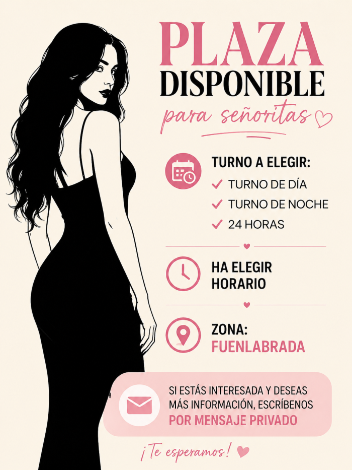 PLAZA DISPONIBLE TURNO O VEINTICUATRO HORAS
