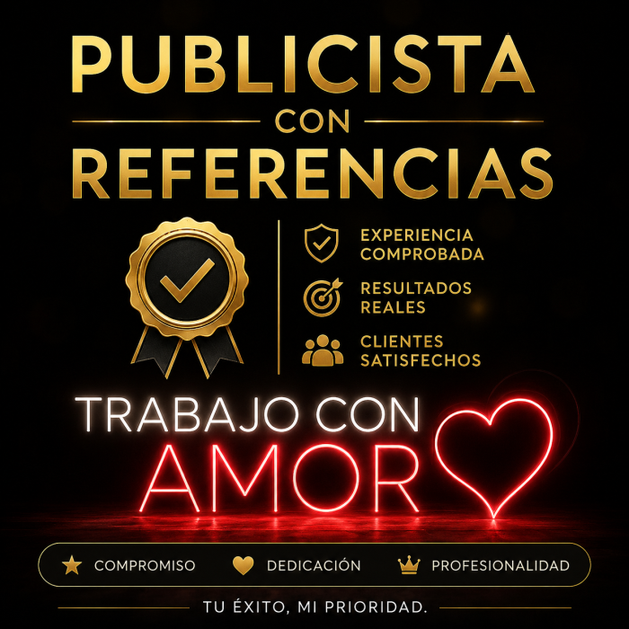 PUBLICISTA EFICAZ MIS CLIENTAS SON MI FAMILIA
