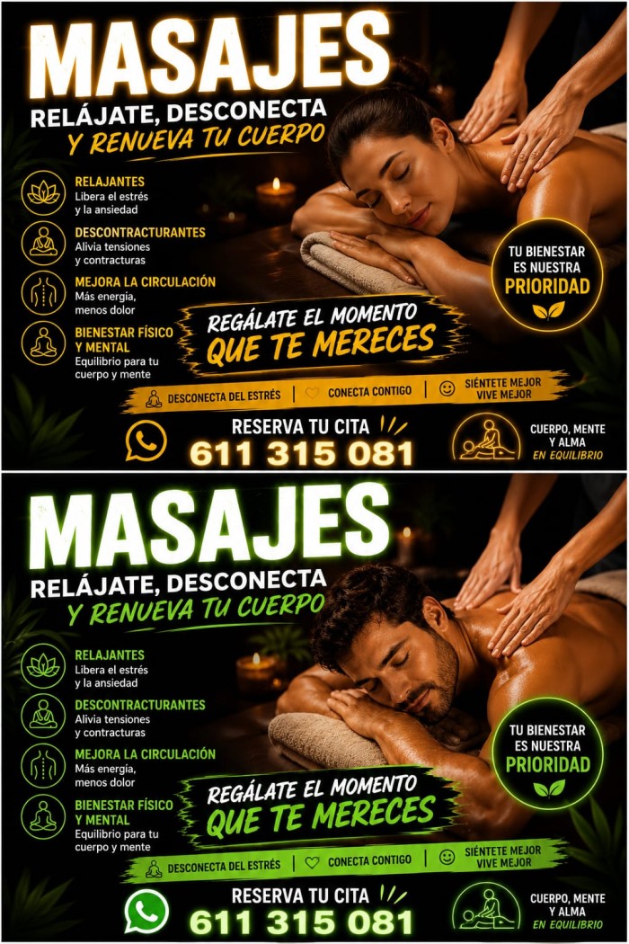 Los mejores masajes en moratalaz