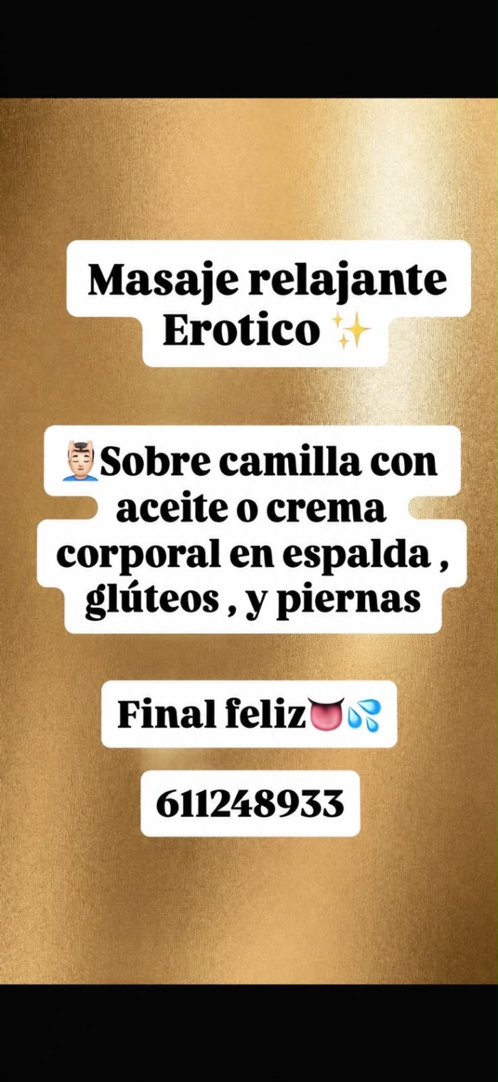 MASAJE RELAJANTE EN CAMILLA CON FINAL FELIZ