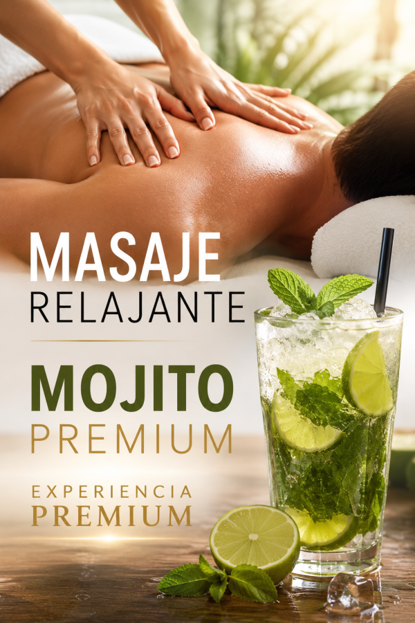 CITAS A PARTIR DEL LUNES MASAJE CON VISTAS AL MAR Y MOJITO