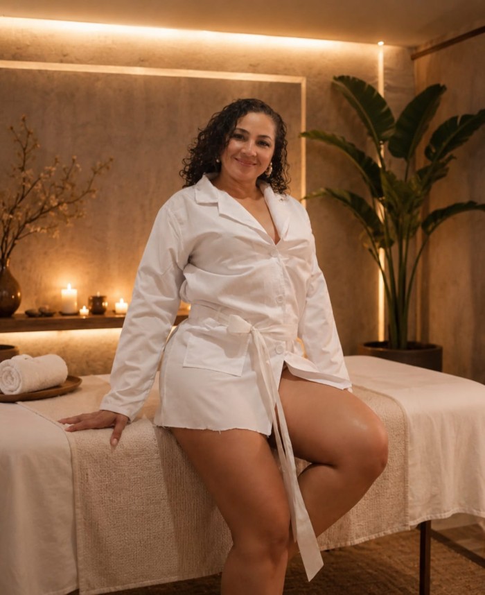 Maja Ardiente Cariñosa Masajista Complaciente