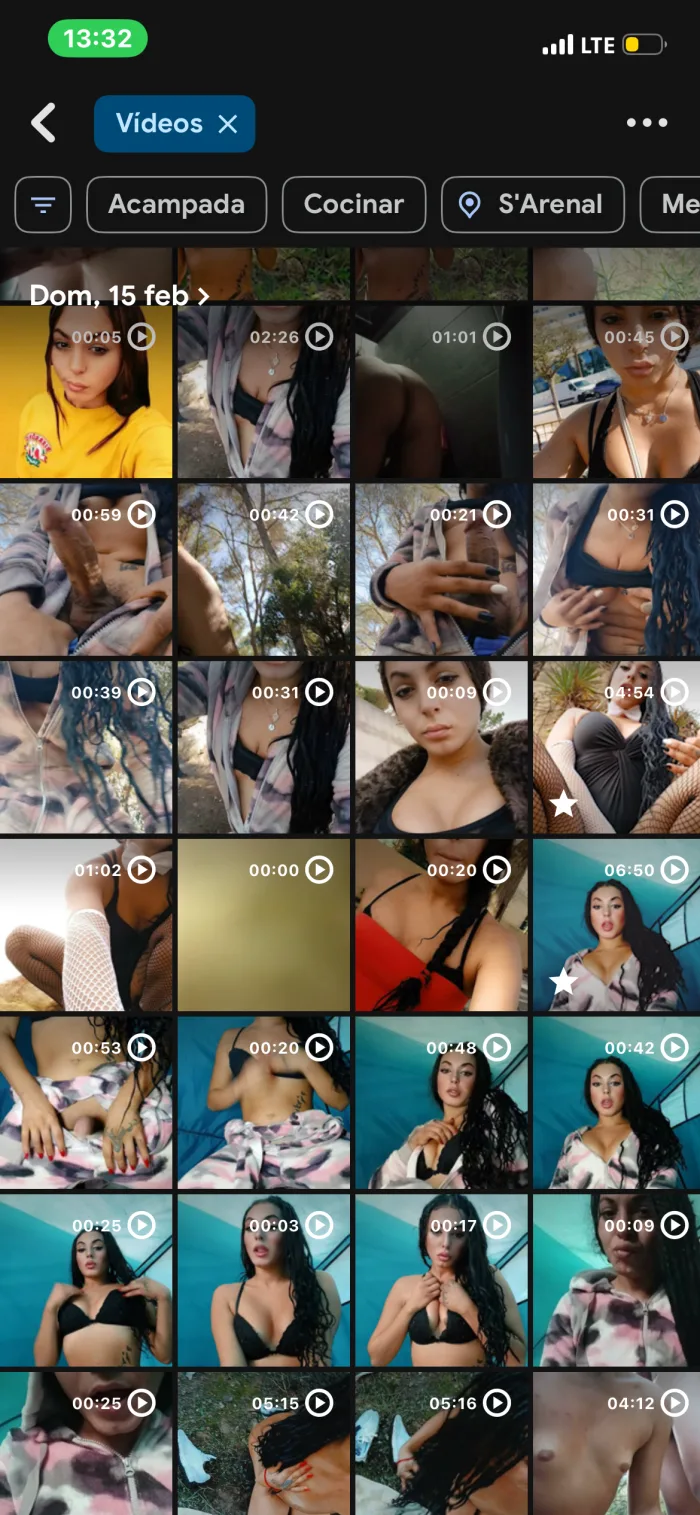 Videollamda y vídeos x en sitios públicos
