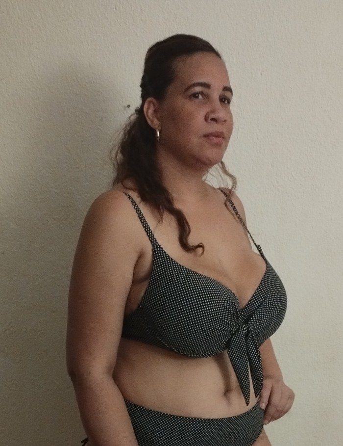 Tú pechugona dominicana hermosa