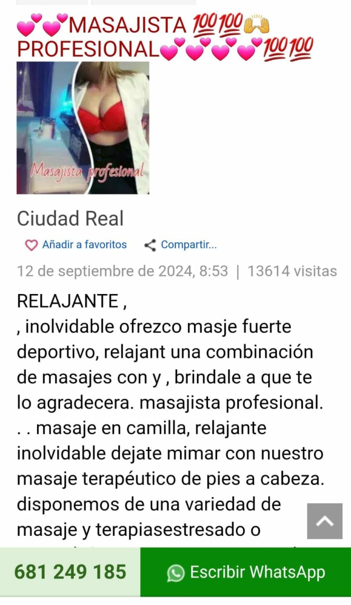 ●●Masajista ●●en camillas ●●Descontracturante