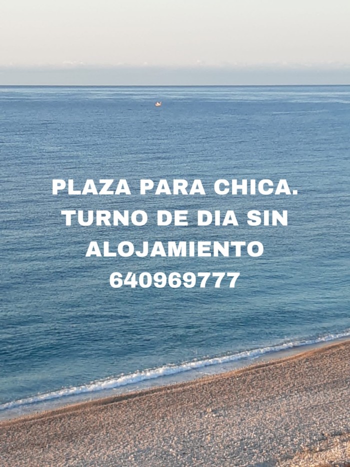 TRABAJA DE LUNES A VIERNES SSSSIN ALOJAMIENTO.