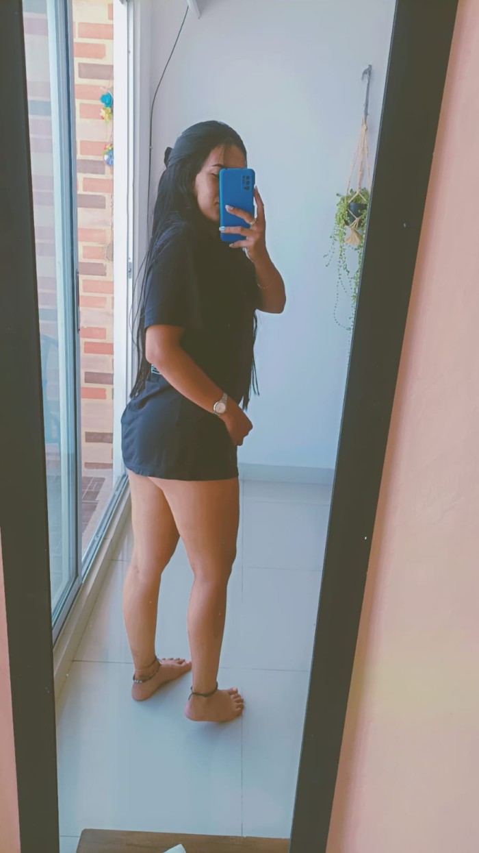 Ardiente colombiana recién llegada a Irún