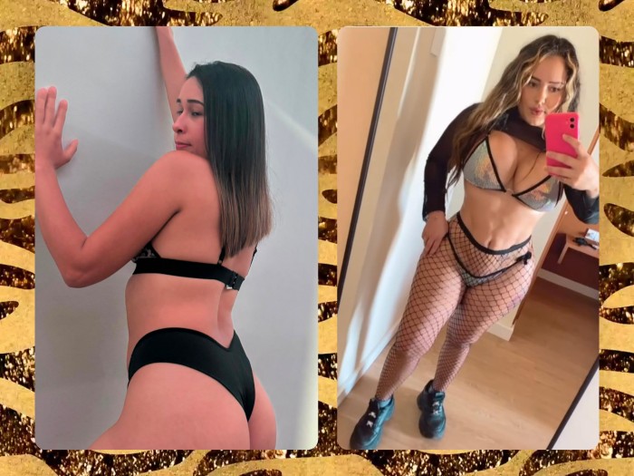 Lindas chicas dominantes en la cama