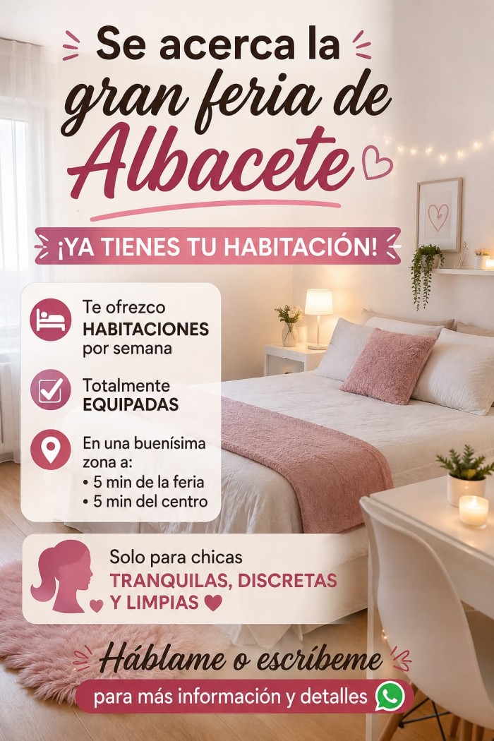 HABITACIÓN DISPONIBLE SOLO PARA CHICAS, ALBACETE