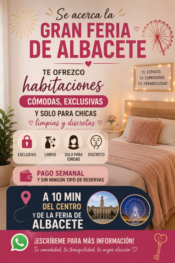 HABITACIÓN SOLO PARA CHICAS, ALBACETE