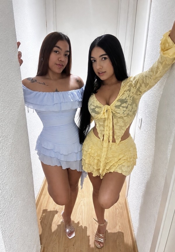 DOS HERMANAS LATINAS CON GANAS DE DIVERTIRNOS