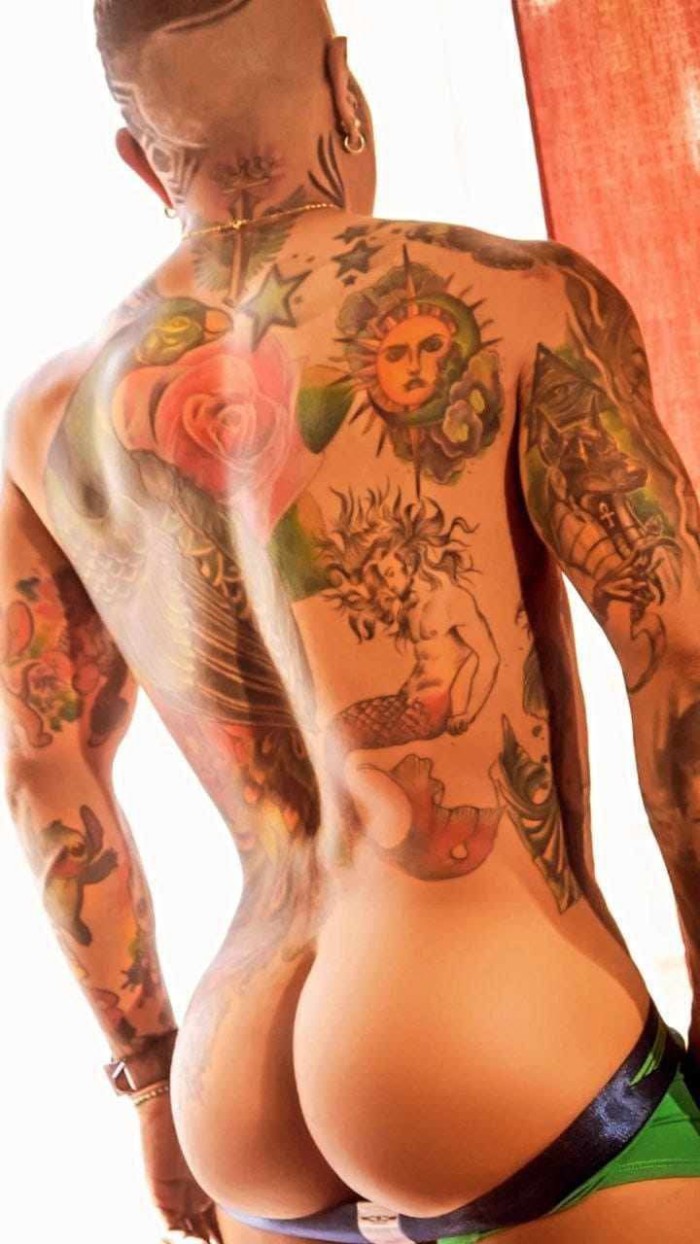 Caribeño tatuado pollon real XXL CON SITIO