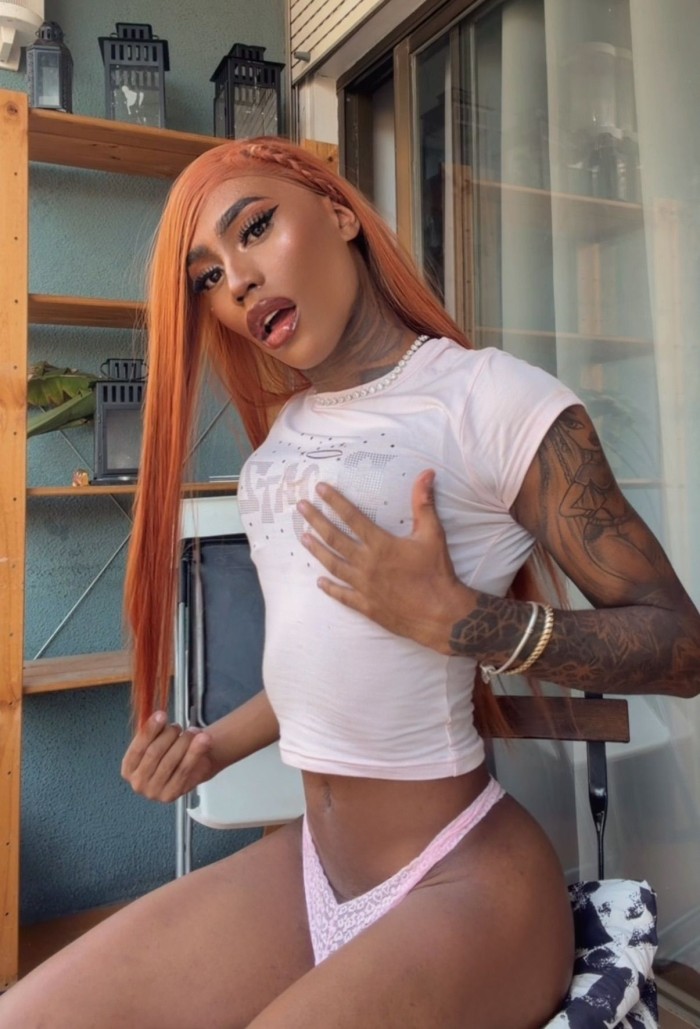 TRANS LECHERA LISTA PARA LLENAR TU CULO TRAGON