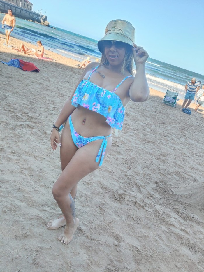 Chik colombiana Rubia de paso en Gijón fotos reales y actuales