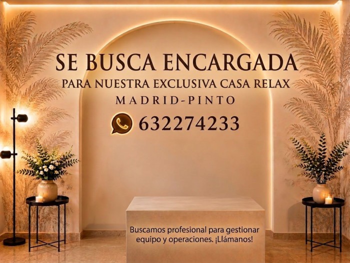BUSCAMOS ENCARGADA PARA CASA DE LUJO, TURNOS ROTAT