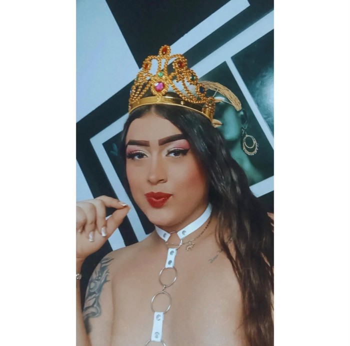 ENCANTADORA TRANS DISPUESTA A DISFRUTAR 24 HORAS